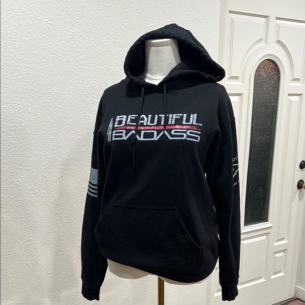 Grunt Style Black Pullover Hoodie Beautiful Badass
